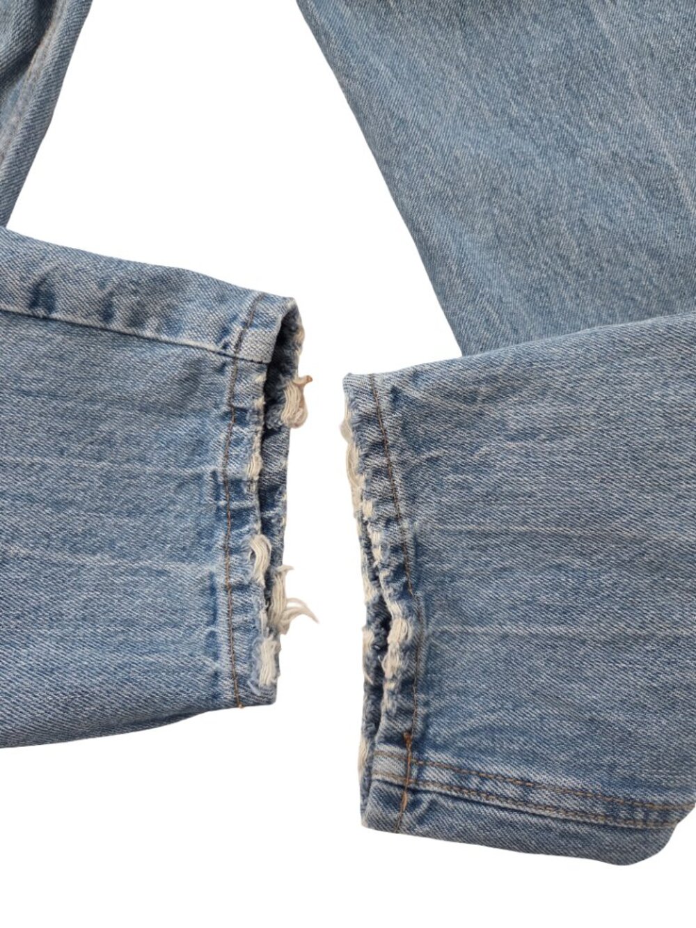 Zara Jeans Womens 4 26 Distressed Ripped Straight Leg High Rise Grunge Denim - Picture 7 of 14
